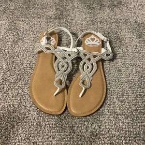 Fergalicious White Sandals